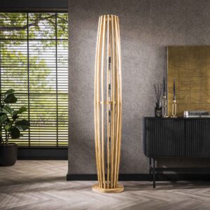 Limit - Håndlavet gulvlampe i mangotræ, højde 190 cm. Levering uden pære