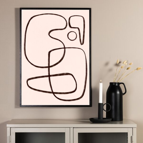 Line Art - Vælg mellem fire plakat størrelser 21 x 30 cm.