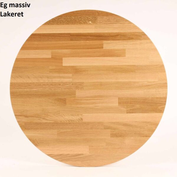 Loop - Konsolbord/tv-bord med tre hylder og to skuffer i massiv eg Lakeret