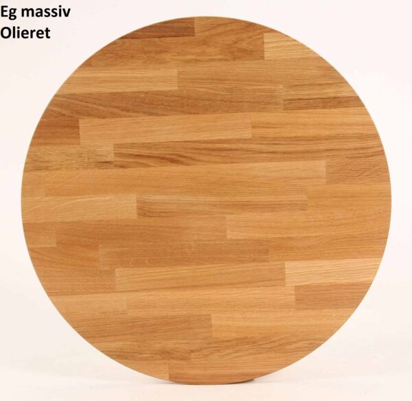 Loop - Konsolbord/tv-bord med tre hylder og to skuffer i massiv eg Olieret