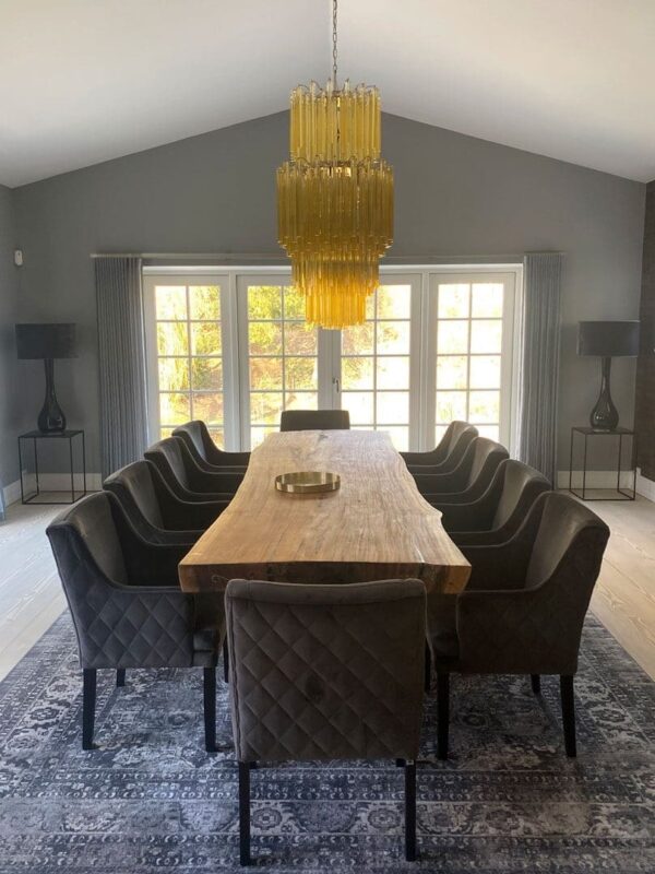 Murano Lysekrone - 242 prismer - Rav Krom patineret