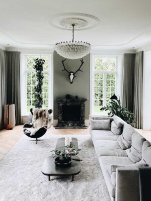 Murano Lysekrone - Poliedri - 185 glas - Klar Mat guld uden patinering