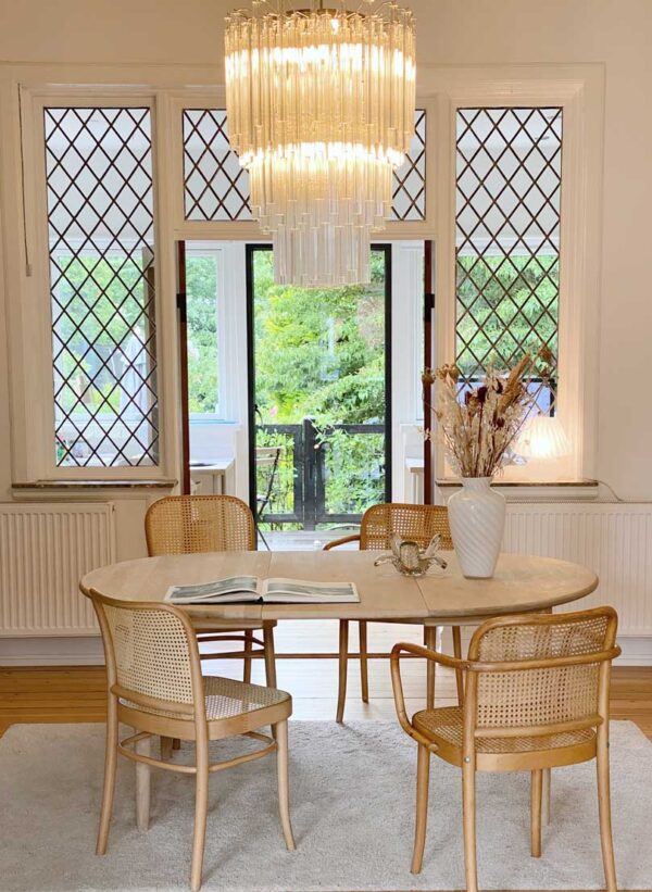 Murano lysekrone - 184 prismer - klar Krom blank Murano lysekrone - 184 prismer - klar Krom blank