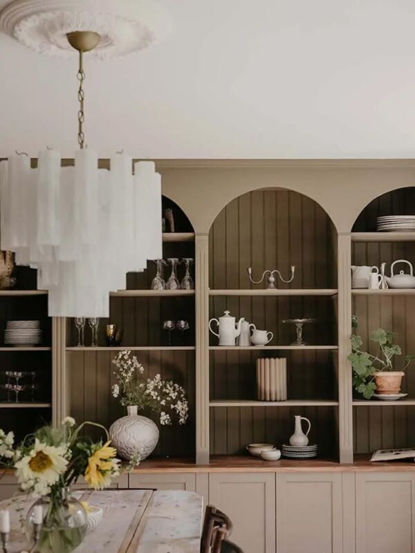 Murano lysekrone - 36 tuber - Alabaster hvid Krom blank Murano lysekrone - 36 tuber - Alabaster hvid Krom blank