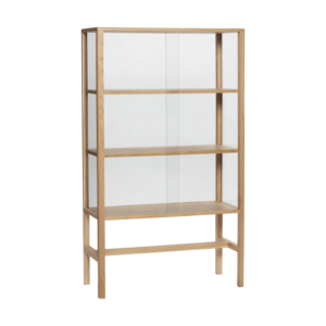 Museum - Vitrineskab i egetræ og glas