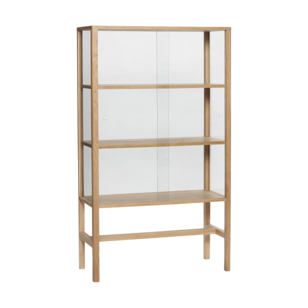 Museum - Vitrineskab i egetræ og glas