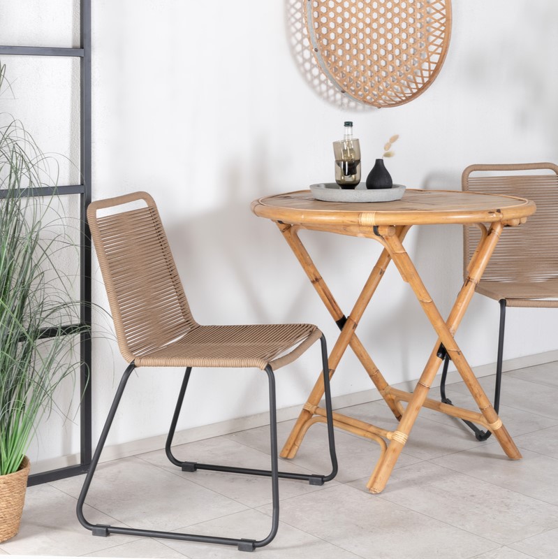 Naxos - Cafebord i natur rattan, diameter 90 cm. 1 Naxos - Cafebord i natur rattan, diameter 90 cm.
