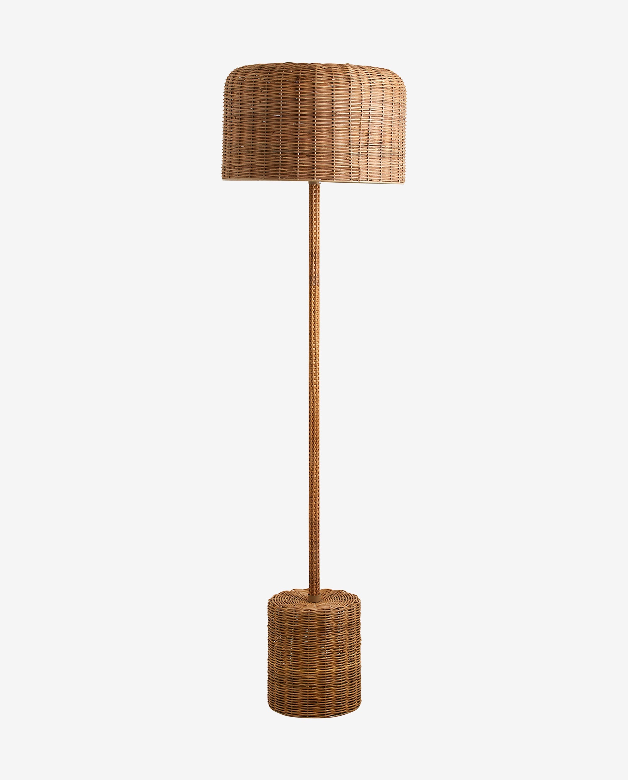 Nordal - CANE rattan gulvlampe - natur 1 Nordal - CANE rattan gulvlampe - natur
