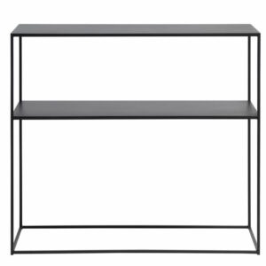 Pebble Konsolbord, Sort Metal, 90x35x80 cm