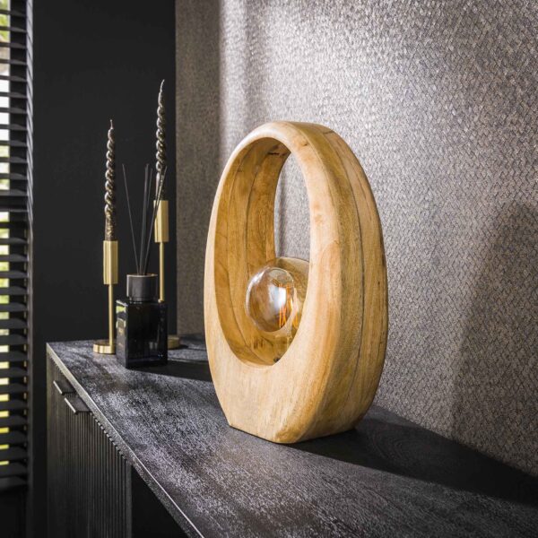 Pecker - Håndlavet bordlampe i mangotræ, højde 43 cm. Levering uden pære Pecker - Håndlavet bordlampe i mangotræ, højde 43 cm. Levering uden pære