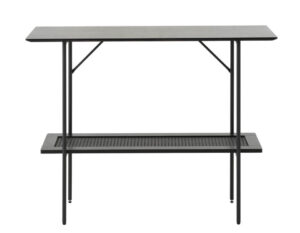 Pensacola Konsolbord, Sort Melamin, 100x37x75 cm