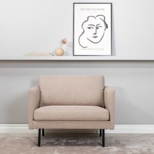 Polar - Lænestol i beige polyester