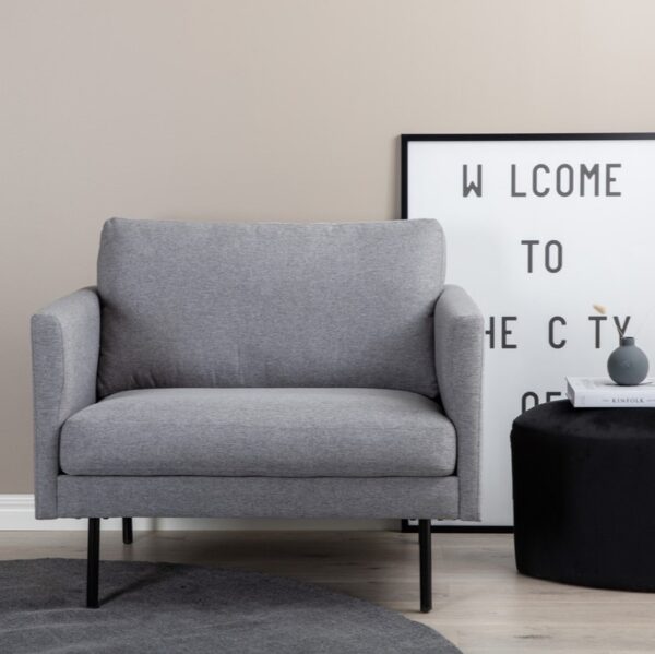 Polar - Lænestol i grå polyester Polar - Lænestol i grå polyester