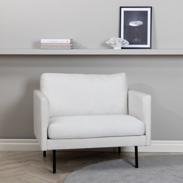 Polar - Lænestol i hvid polyester Polar - Lænestol i hvid polyester