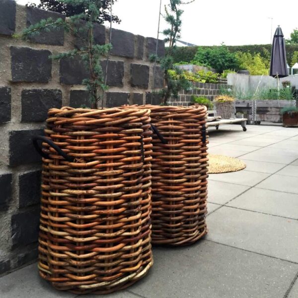 Ratata - Rattan kurv, rund, ø 45 x højde 66 cm Ratata - Rattan kurv, rund, ø 45 x højde 66 cm