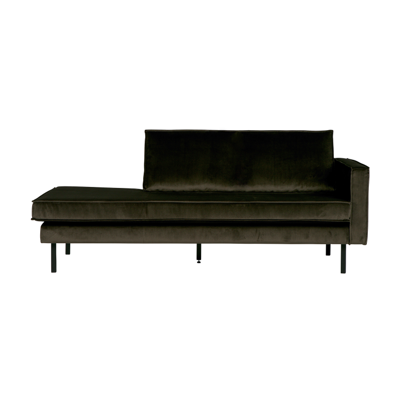 Rodeo Daybed Højrevendt Velour - Dark Green 1 Rodeo Daybed Højrevendt Velour - Dark Green