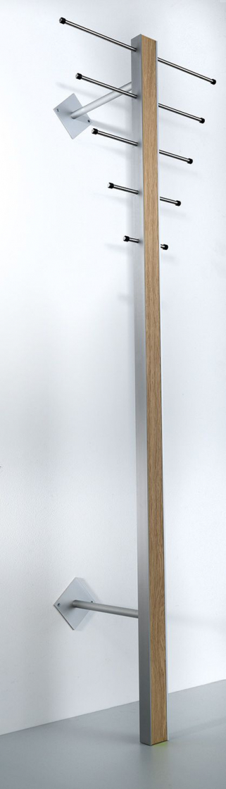 ST1 - Væghængt stumtjener i seks forskellige finish Oliebehandlet eg og stål