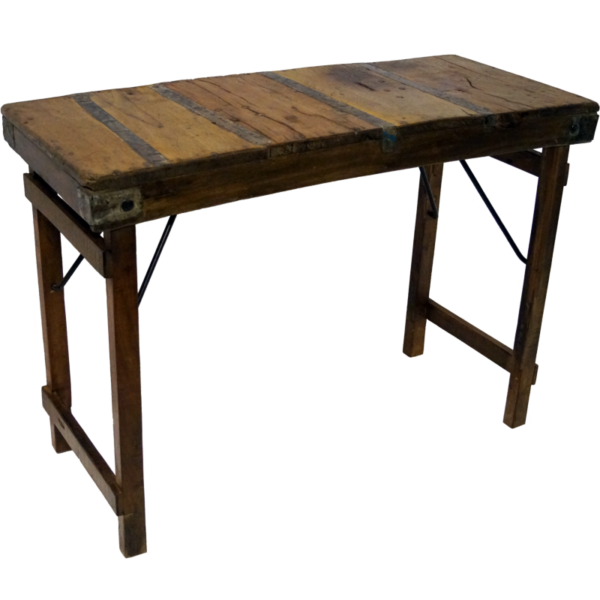 Skrivebord-Konsolbord i genbrugstræ Skrivebord-Konsolbord i genbrugstræ