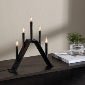 Topps - Bordlampe i sort metal med 5 dæmpbare Led-pærer