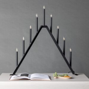 Topps - Bordlampe i sort metal med 9 dæmpbare Led-pærer