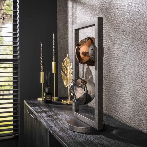 Triblet - Bordlampe med to glaskupler Levering uden pære Triblet - Bordlampe med to glaskupler Levering uden pære