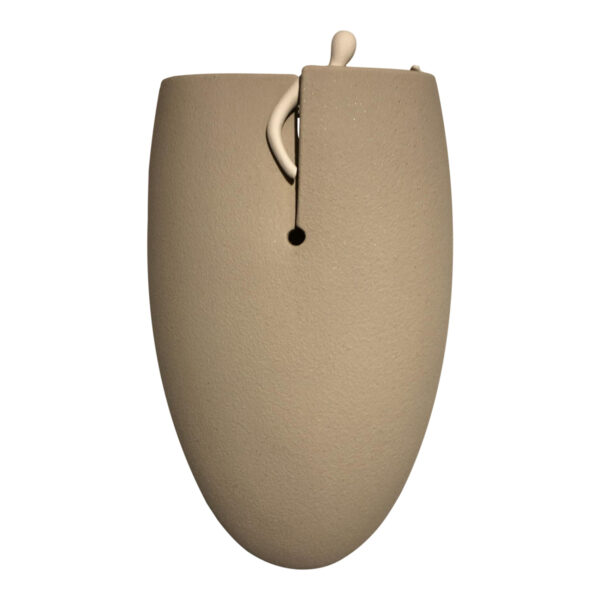 Vase med figur - Italiensk kunsthåndværk til væg Vase med figur - Italiensk kunsthåndværk til væg