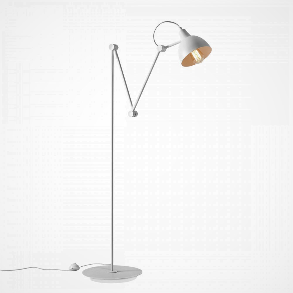 Verdi - Gulvlampe i hvid metal 1 Verdi - Gulvlampe i hvid metal