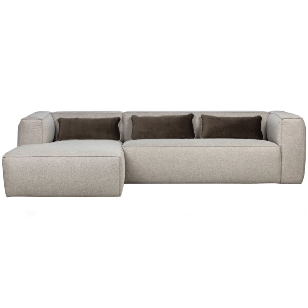 WOOOD - Bean Hjørnesofa Inkl. Puder Lysegrå Melange - 73x305x96/175 cm WOOOD - Bean Hjørnesofa Inkl. Puder Lysegrå Melange - 73x305x96/175 cm