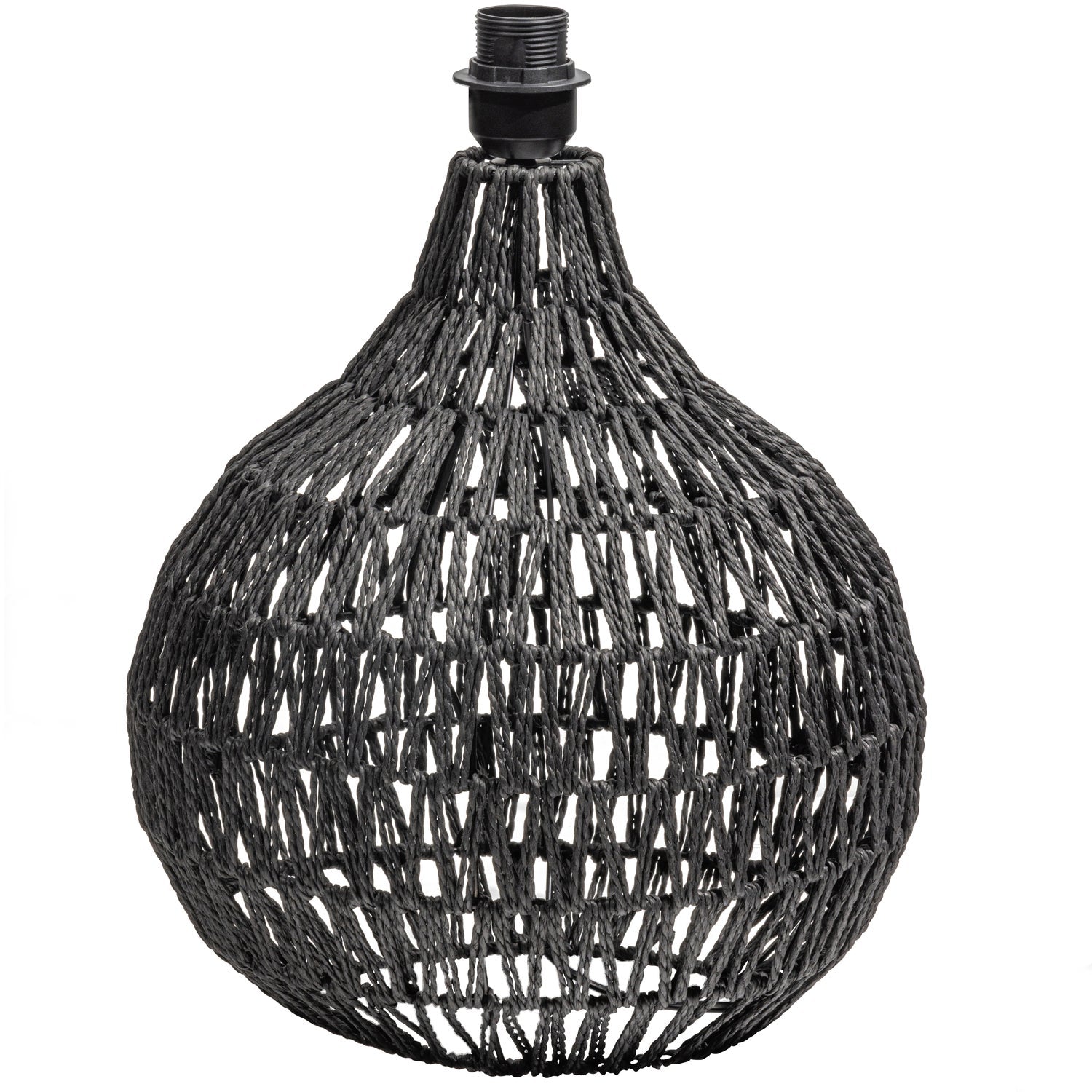 WOOOD - Macy Bordlampe Base Rattan Look Sort - 44x31x31 cm 1 WOOOD - Macy Bordlampe Base Rattan Look Sort - 44x31x31 cm
