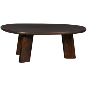 WOOOD - Roundly Sofabord Mango Træ Mørk Brun - 40x110x60 cm