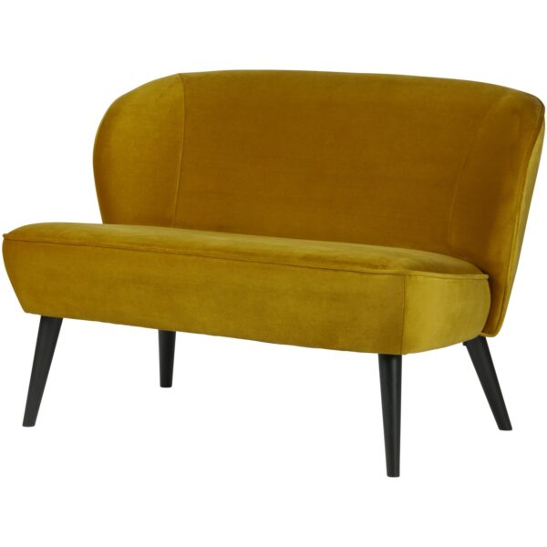 WOOOD Sara Lille Sofa Velour Ochre - 73x110x72 cm WOOOD Sara Lille Sofa Velour Ochre - 73x110x72 cm