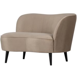 WOOOD - Sara Lounge Lænestol Højre Velour Khaki - 71x112x81 cm