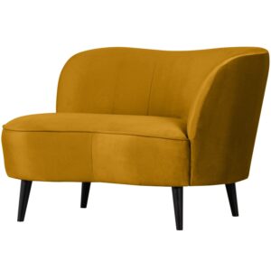WOOOD - Sara Lounge Lænestol Højre Velour Ochre - 71x112x81 cm