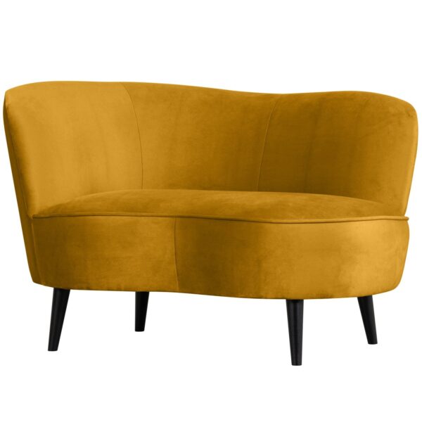 WOOOD - Sara Lounge Lænestol Venstre Velour Ochre - 71x112x81 cm WOOOD - Sara Lounge Lænestol Venstre Velour Ochre - 71x112x81 cm