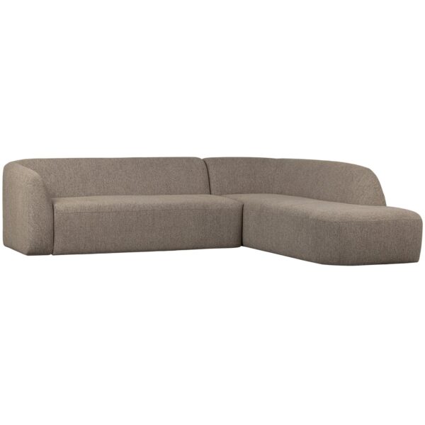 WOOOD - Sloping Hjørnesofa Højre Lys Brun Melange - 77x274x225 cm WOOOD - Sloping Hjørnesofa Højre Lys Brun Melange - 77x274x225 cm