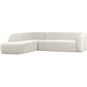 WOOOD - Sloping Hjørnesofa Venstre Pearl Melange - 77x274x225 cm