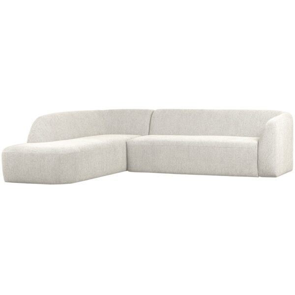 WOOOD - Sloping Hjørnesofa Venstre Pearl Melange - 77x274x225 cm