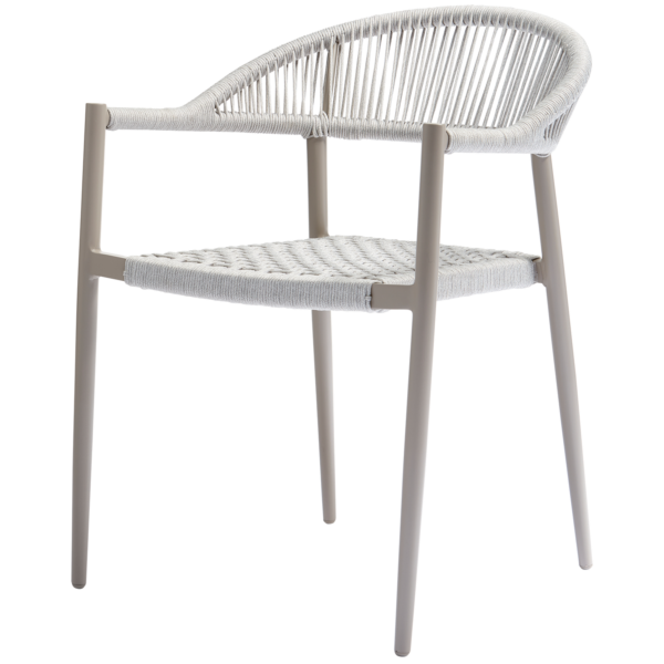 WOOOD Yellow Havestol Reb/Aluminium Lys Grå - Sæt af 2 stk. - 77x57x58 cm WOOOD Yellow Havestol Reb/Aluminium Lys Grå - Sæt af 2 stk. - 77x57x58 cm