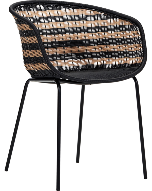 House Doctor - Lænestol, Hapur, Natur, Sort, 2 stk. House Doctor - Lænestol, Hapur, Natur, Sort, 2 stk.