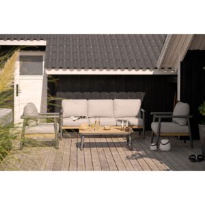 House Nordic - Comillas Loungesæt,- 3-pers. Sofa, 2 Stole, Sofabord inkl. Hynder