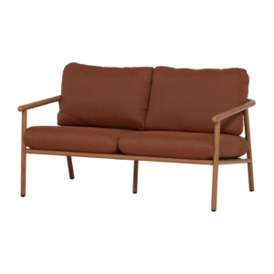 WOOOD - Cavero Havesofa 2-Pers Aluminium Terra/Natur 129x87 cm