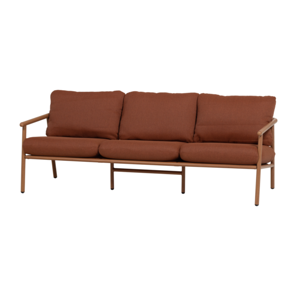 WOOOD - Cavero Havesofa 3-Pers Aluminium Terra/Natur 192x87 cm