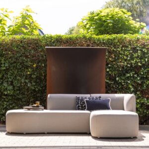 WOOOD - Chios Haveloungeset Organisk Højre Sand 258x168 cm