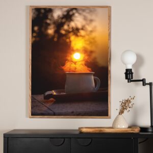 Morning Coffee - Vælg mellem fire plakat størrelser 21 x 30 cm.