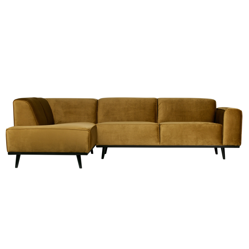 Statement Hjørnesofa Venstrevendt Velour - Honey Yellow 1 Statement Hjørnesofa Venstrevendt Velour - Honey Yellow