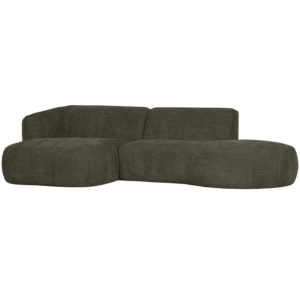 WOOOD - Polly Chaiselong Venstre Grøn - 71x275x150 cm