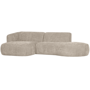 WOOOD - Polly Chaiselong Venstre Sand - 71x275x150 cm