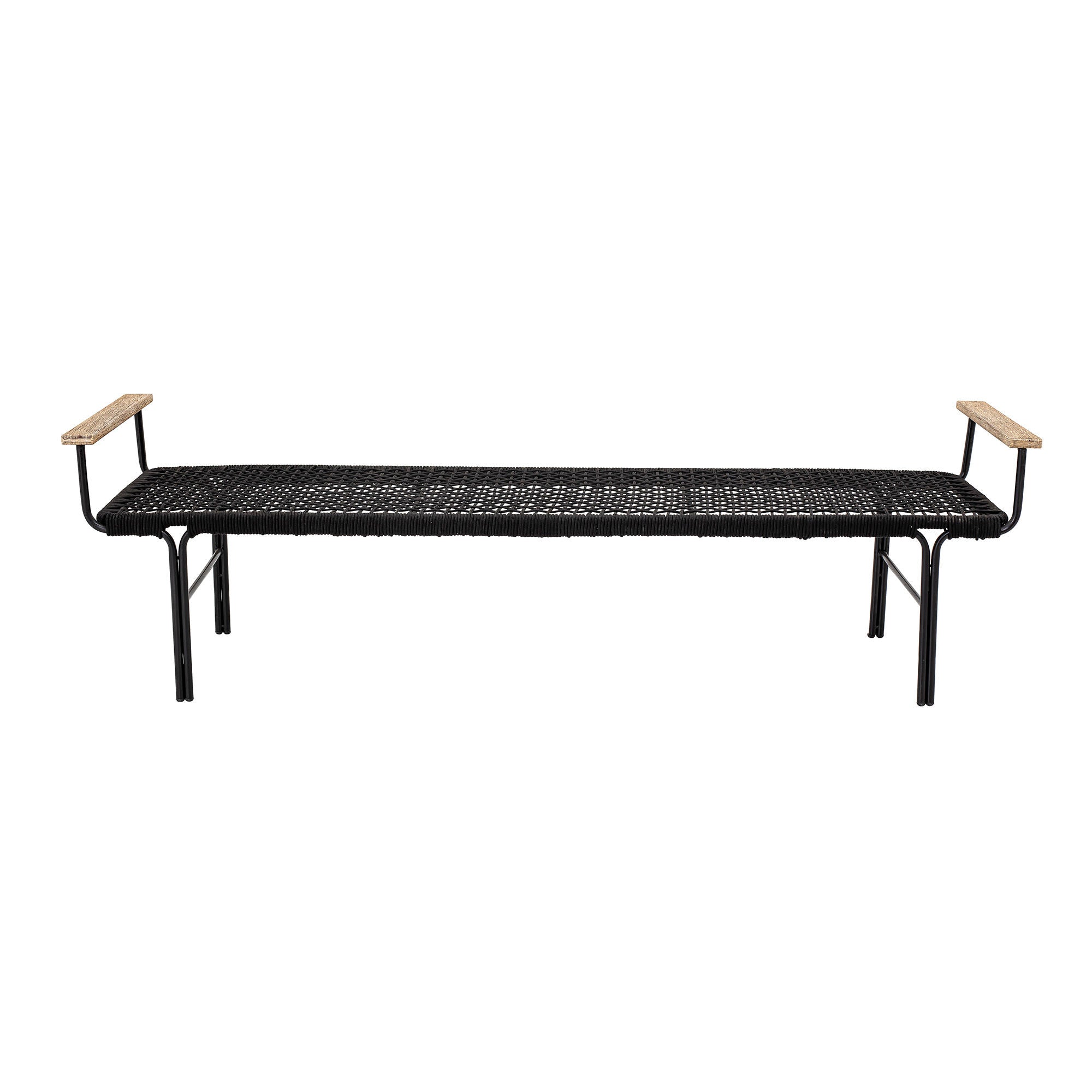 Bloomingville - Mundo Bænk, Metal/træ, Sort 50x175 cm 1 Bloomingville - Mundo Bænk, Metal/træ, Sort 50x175 cm