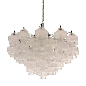 Murano lysekrone - 37 glas - Transparent