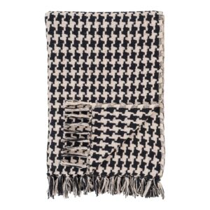 House Nordic - Side Plaid - sort/beige, 130x180 cm